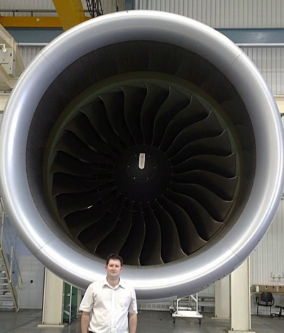 Jon Dent with Jet Engine - Power Island Ltd